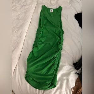 Green aritzia body on mini dress